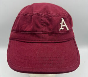 Zephyr Z Hats Womens Cadet Cap Burgundy Cotton Adjustable Strapback A Logo Hat